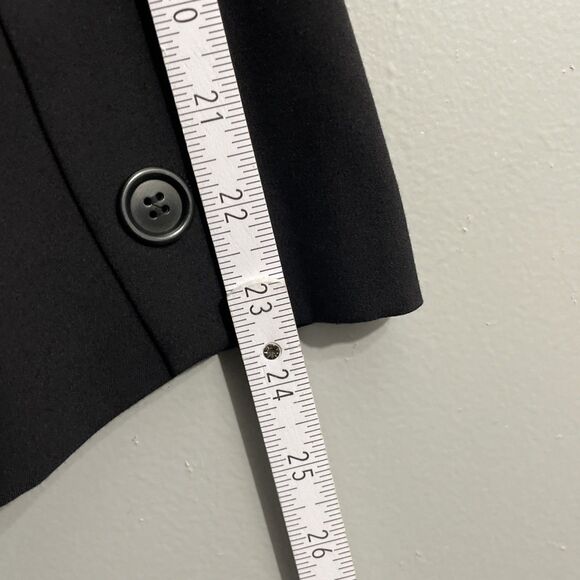 Bar III Women’s Blazer Black 1X Open Front Polished Professional Minimalist - Picture 7 of 10